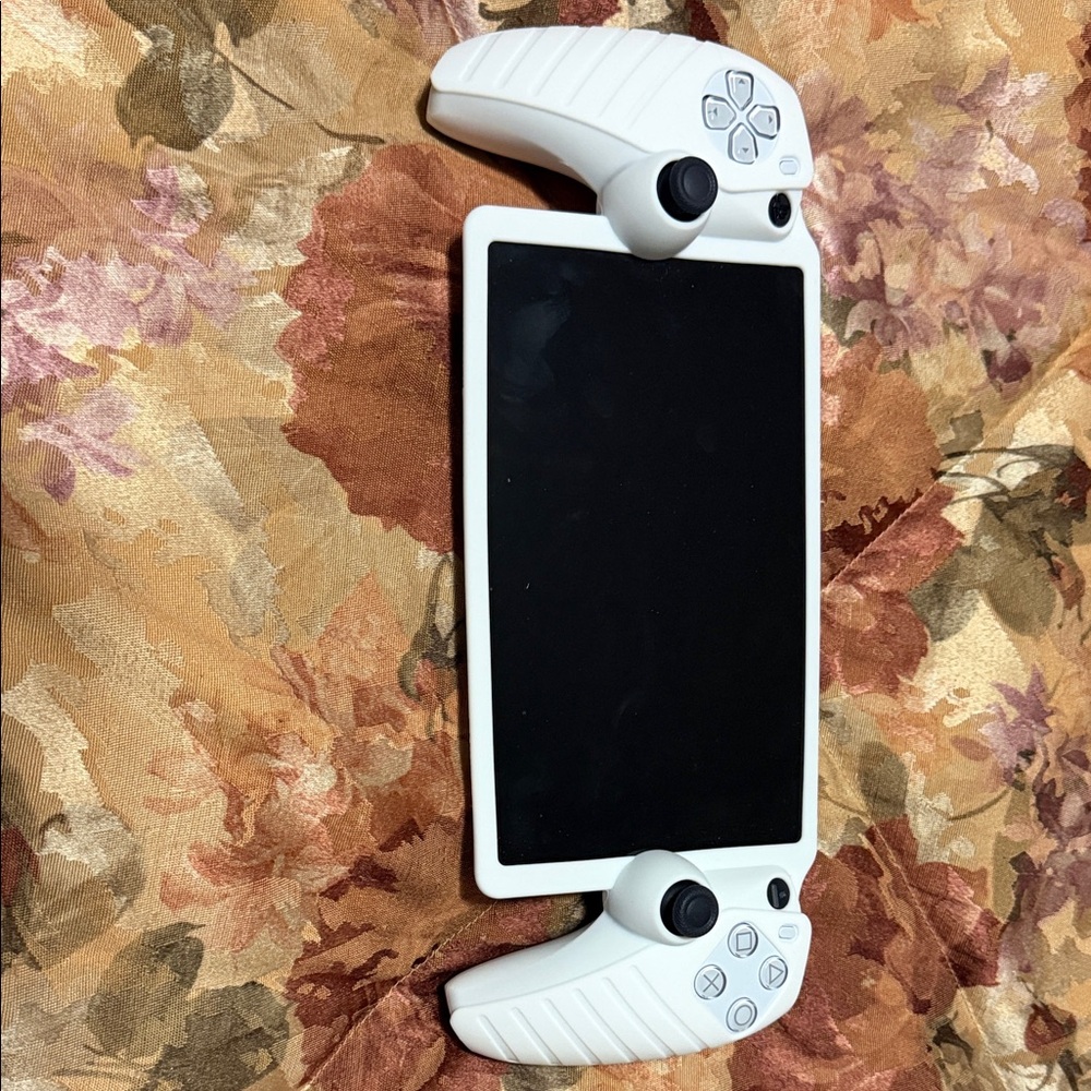 White Gaming Console with Controllers